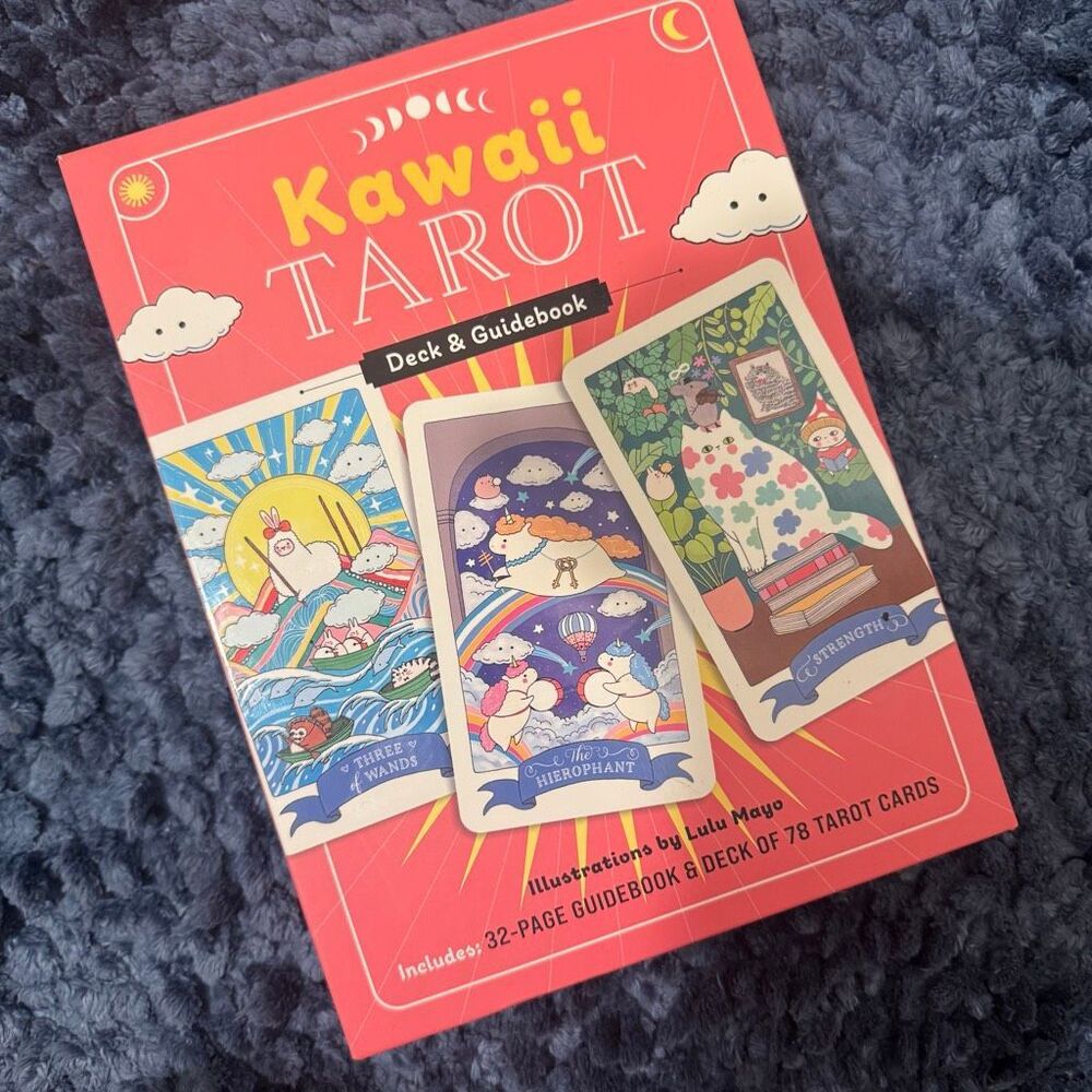 Kawaii Whimsical Magical Colorful Animal Creatures Tarot Deck With Book